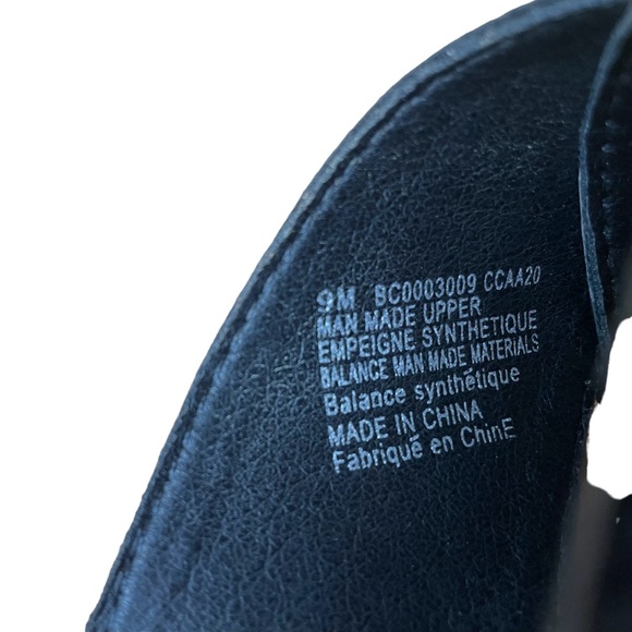 b.o.c Summer 11 Slide Sandals Slip on Wedge-Black -Manmade Upper - Women-Size 9 - Picture 9 of 9